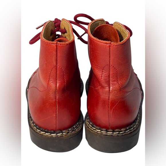 Christian Pellet Red combat boots size 35 unisex - Picture 5 of 10